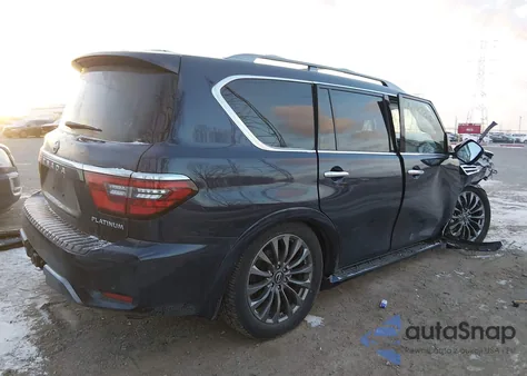 2023 Nissan Armada Platinum 4Wd z USA, uszkodzony, nr VIN JN8AY2CD7P9692629